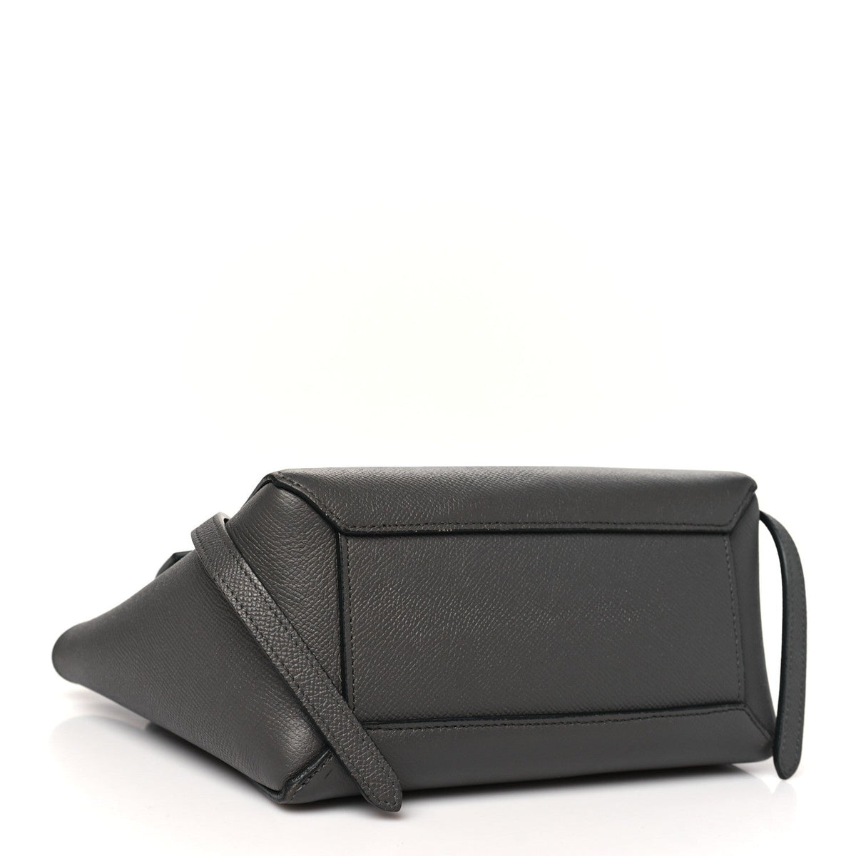 Grained Calfskin Nano Belt Bag Grey