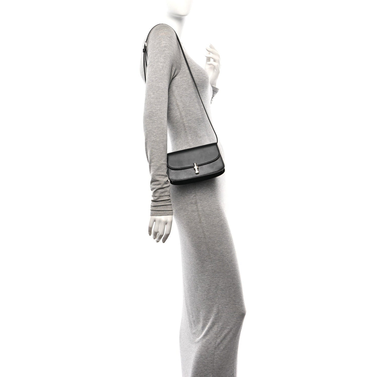 Smooth Calfskin The Sofia E/W Crossbody Black