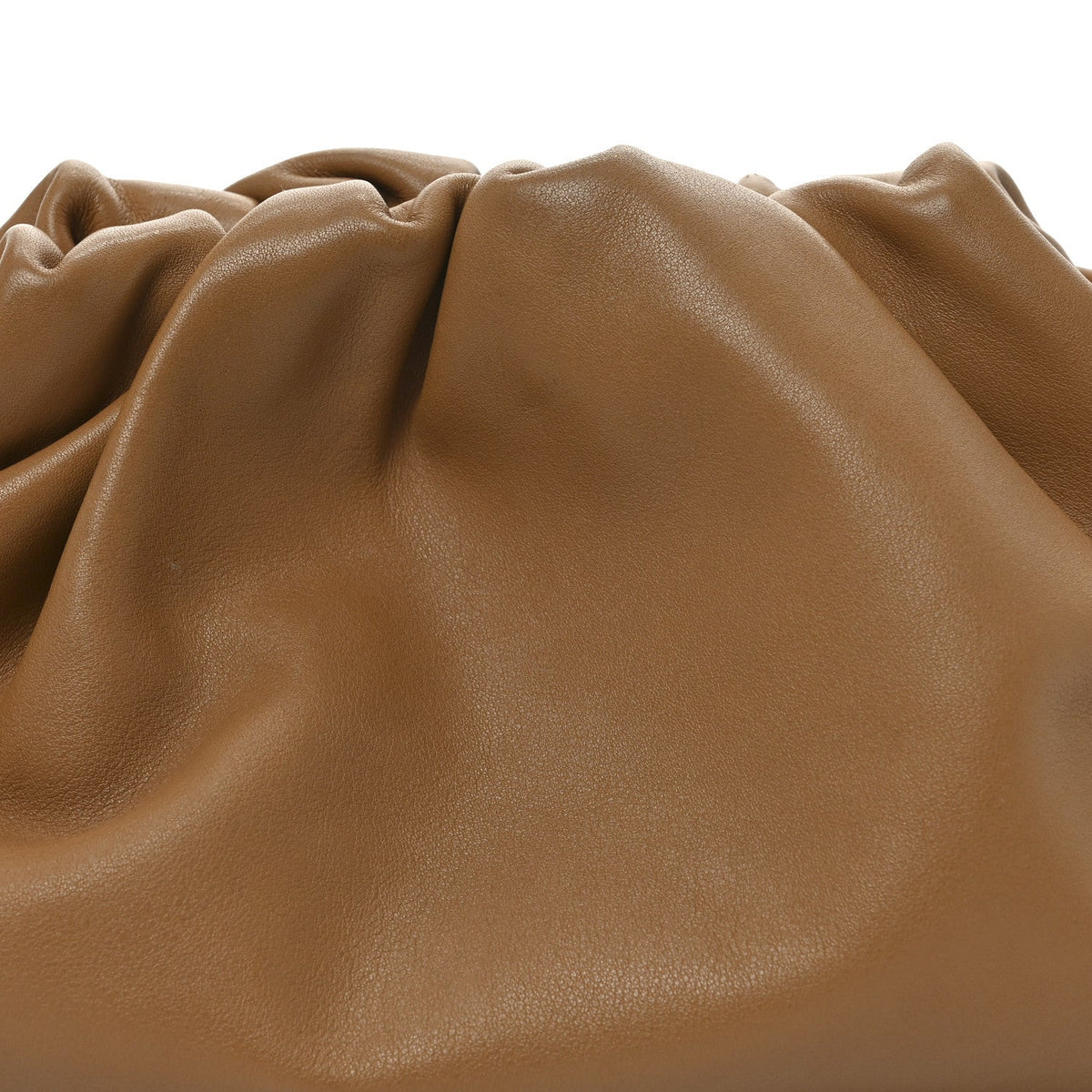 Smooth Butter Calf The Pouch Oversized Clutch Cammello