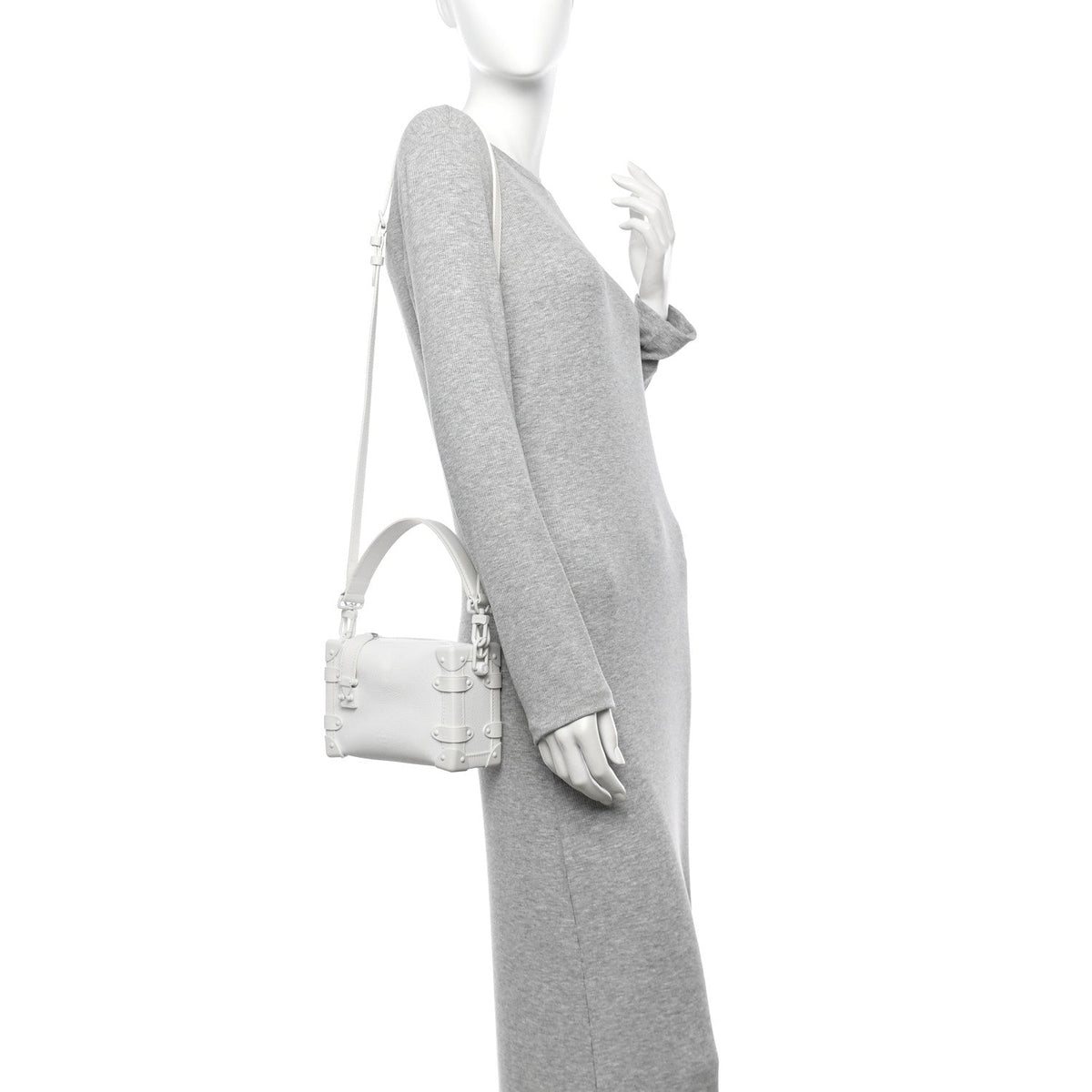 Calfskin Side Trunk PM Off White