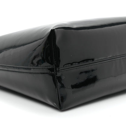 Patent Calfskin Rendez-Vous Hobo Black