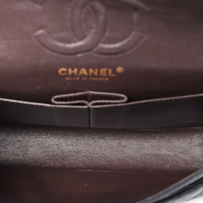 Lambskin Quilted Small Double Flap Black
