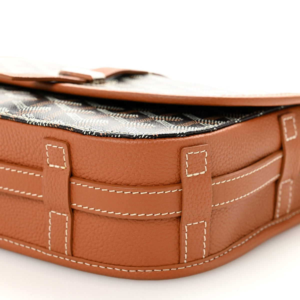 Goyardine Belvedere II PM Messenger Bag Black Gold