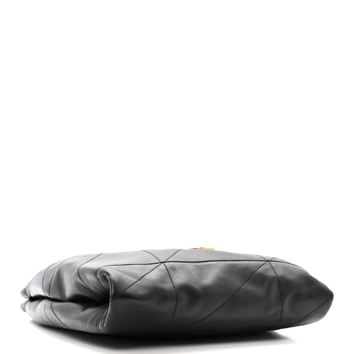 Lambskin Matelasse Monogram Large Jamie 4.3 Pochon Black