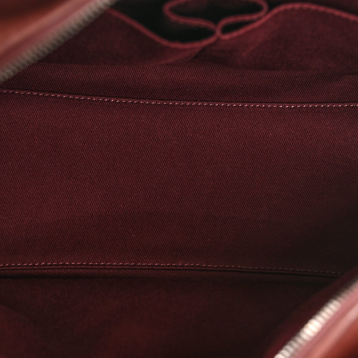 Calfskin Diamond Embossed Large CC Zip Shopping Tote Burgundy