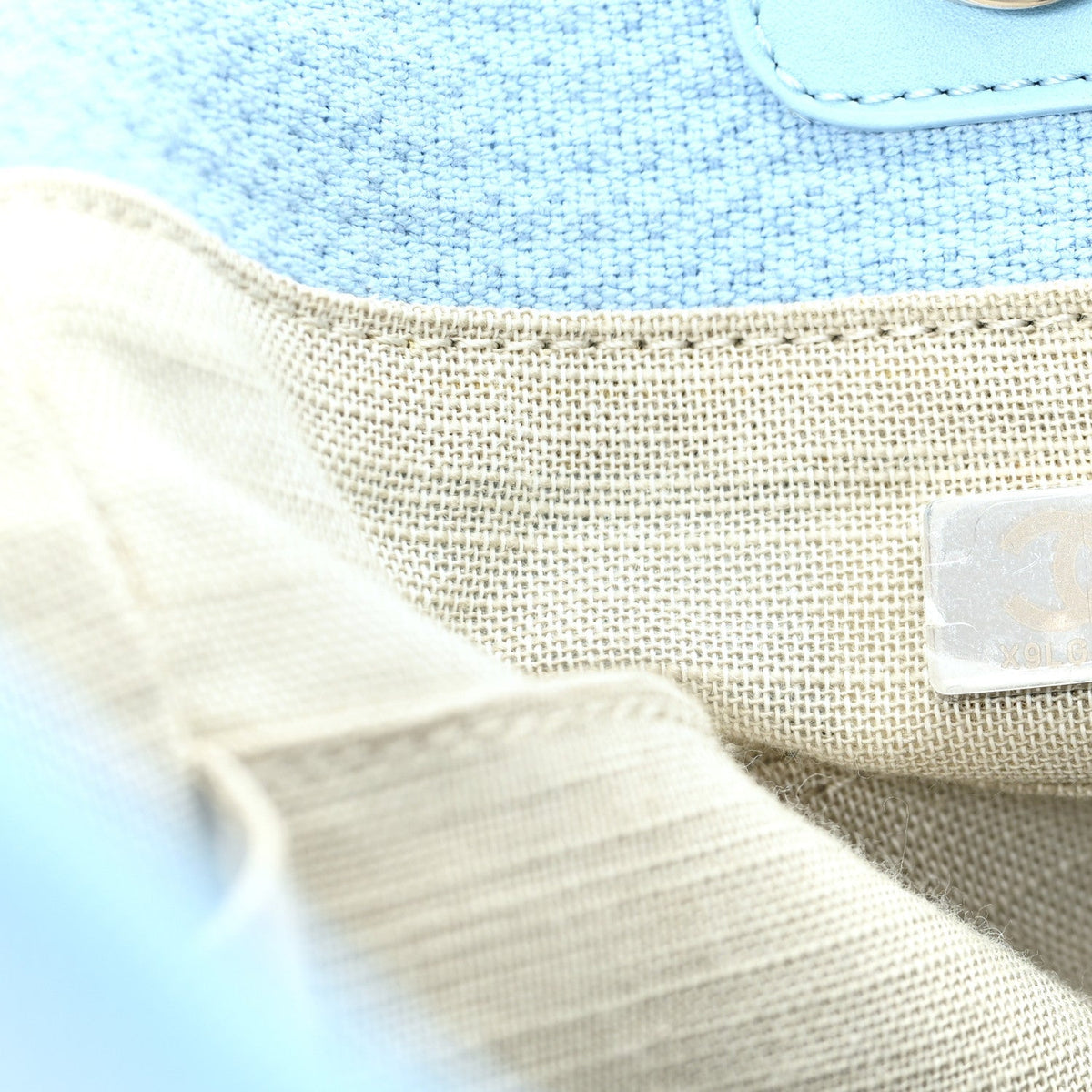 Mixed Fibers Medium Deauville Tote Light Blue