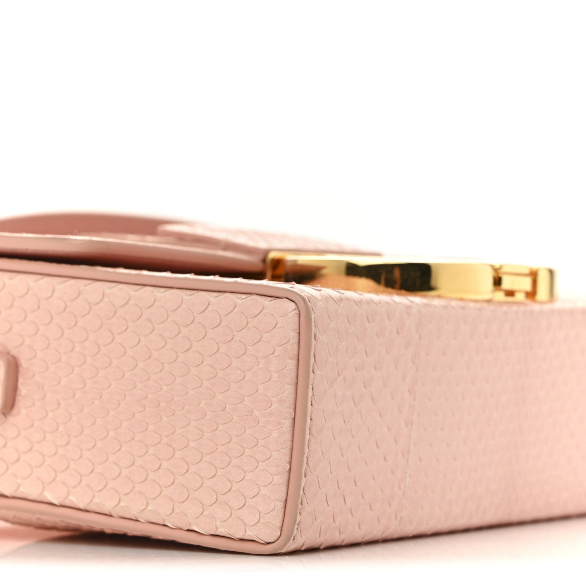 Snakeskin 30 Montaigne Box Bag Rose Clair