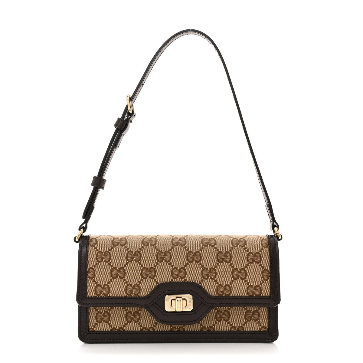 GG Monogram Mini Luce Shoulder Bag Beige Ebony