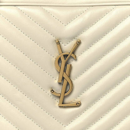 Calfskin Matelasse Monogram Lou Camera Bag Crema Soft