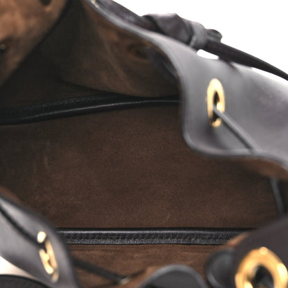 Calfskin Cassandre Supple Bucket Bag Black