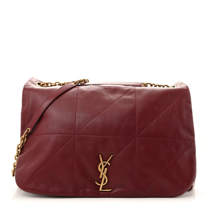 Lambskin Matelasse Monogram Maxi Jamie 4.3 New Dark Bordeaux