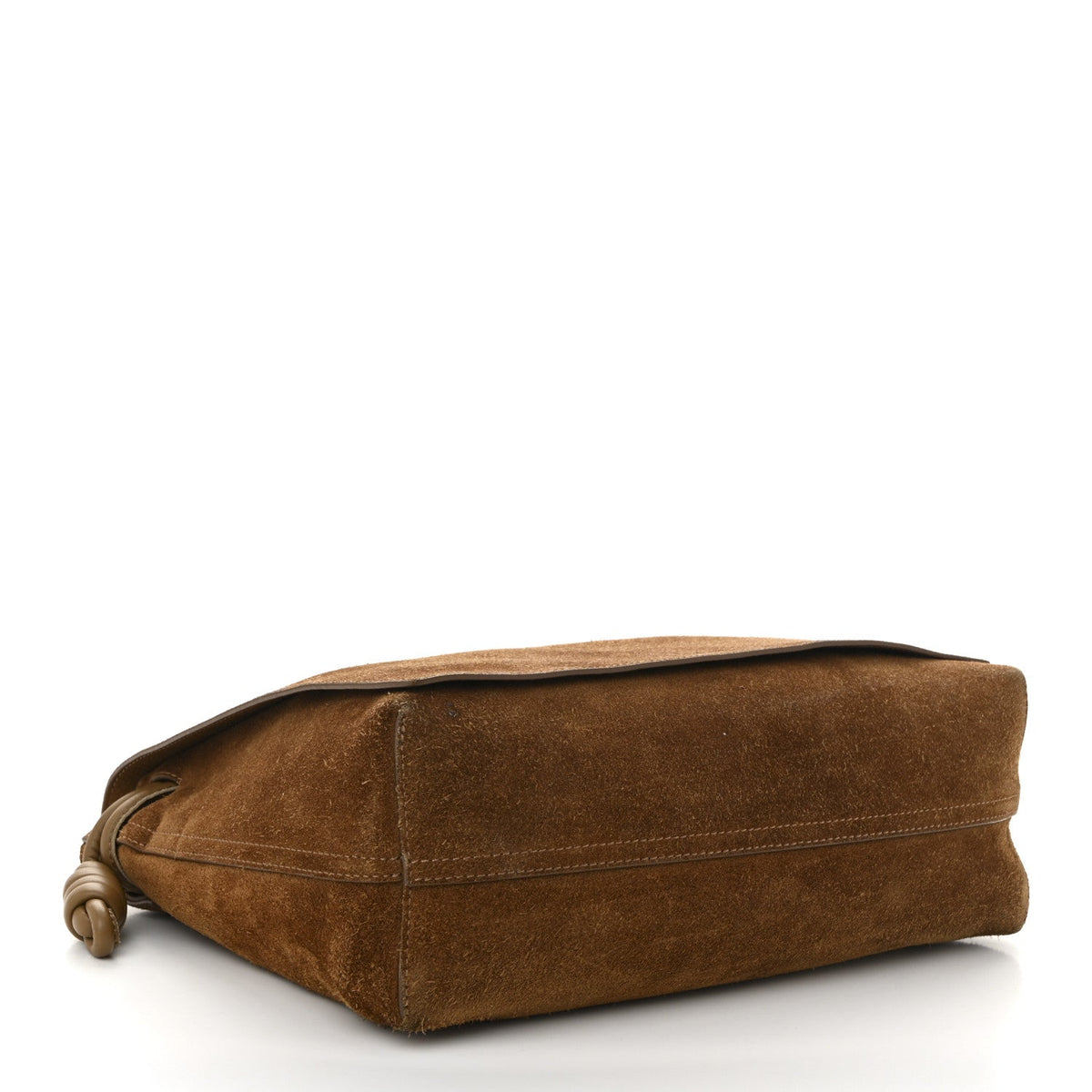 Suede Flamenco Satchel Tobacco