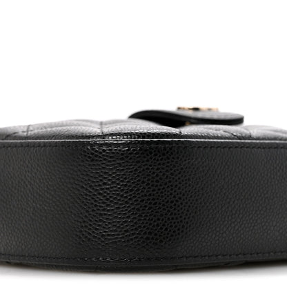 Caviar Quilted Chain Camera Bag Black