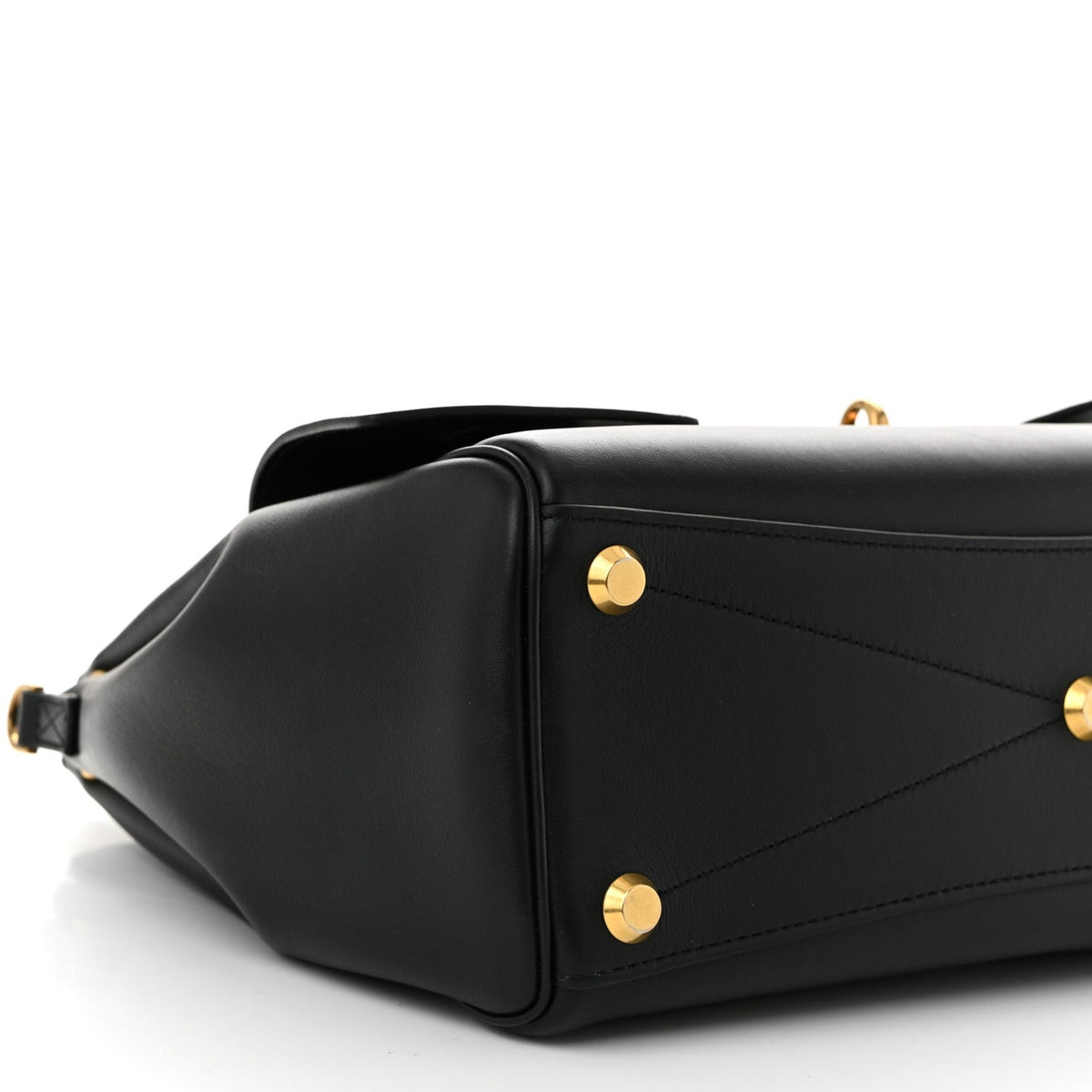 Smooth Calfskin Small Bel Air Carry All Bag Black