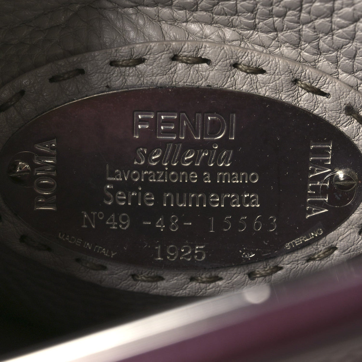 Cuoio Romano Elaphe Selleria Lace Up Bi-Color Medium Peekaboo Iconic Satchel Bordeaux Grigio Polvere Natural