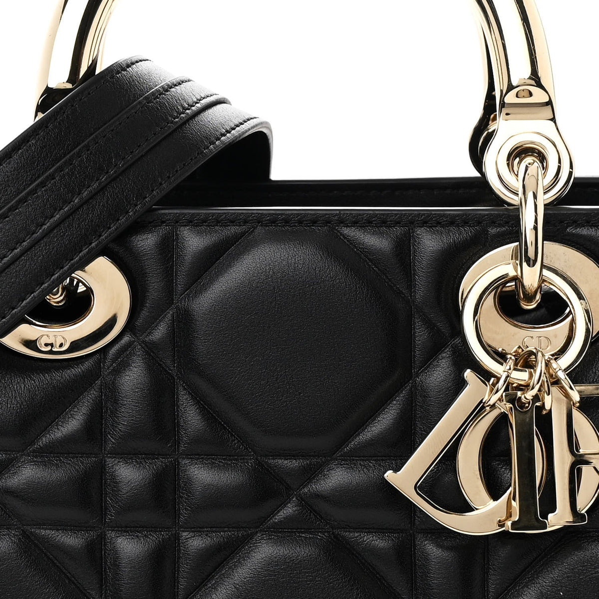 Calfskin Cannage Small The Lady 95.22 Black
