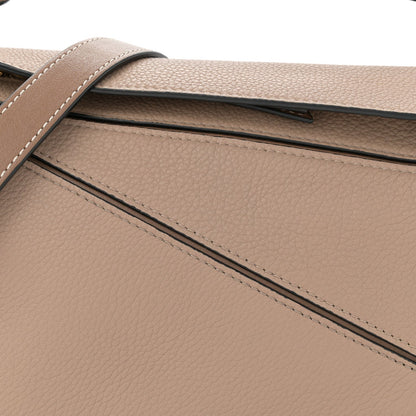 Grained Calfskin Small Puzzle Bag Sand Mink