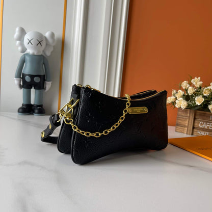 LOUIS VUITTON POCHETTE LIV BLACK 24CM M83301