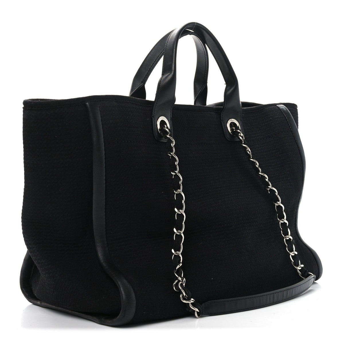 Canvas Medium Deauville Tote Black