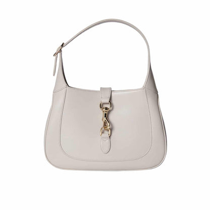 GUCCI JACKIE 1961 MEDIUM TOTE BAG LIGHT GREY LEATHER 27CM 782849 AADDX 1741