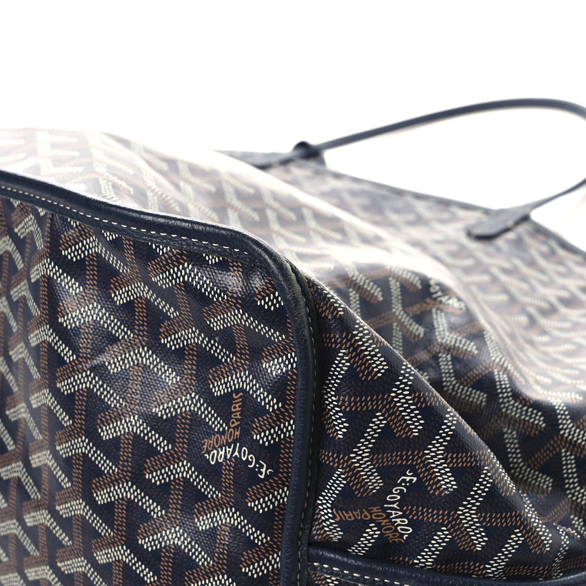 Goyardine Reversible Anjou GM Navy