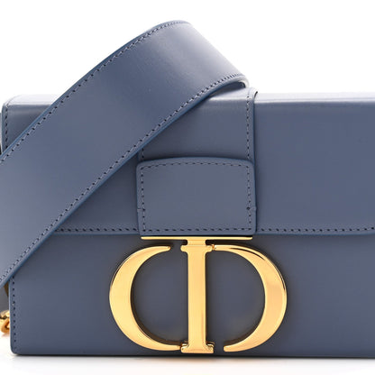 Box Calfskin 30 Montaigne Box Bag Blue