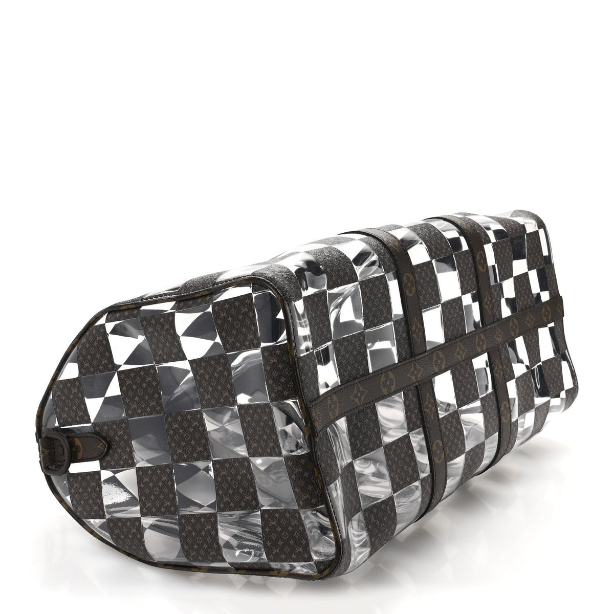 PVC Monogram Chess Keepall Bandouliere 50