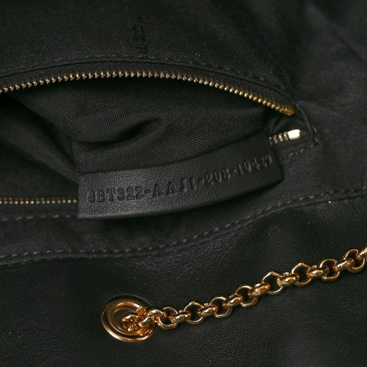 Vitello Grace King Karligraphy Chain Bucket Bag Black Bisquit