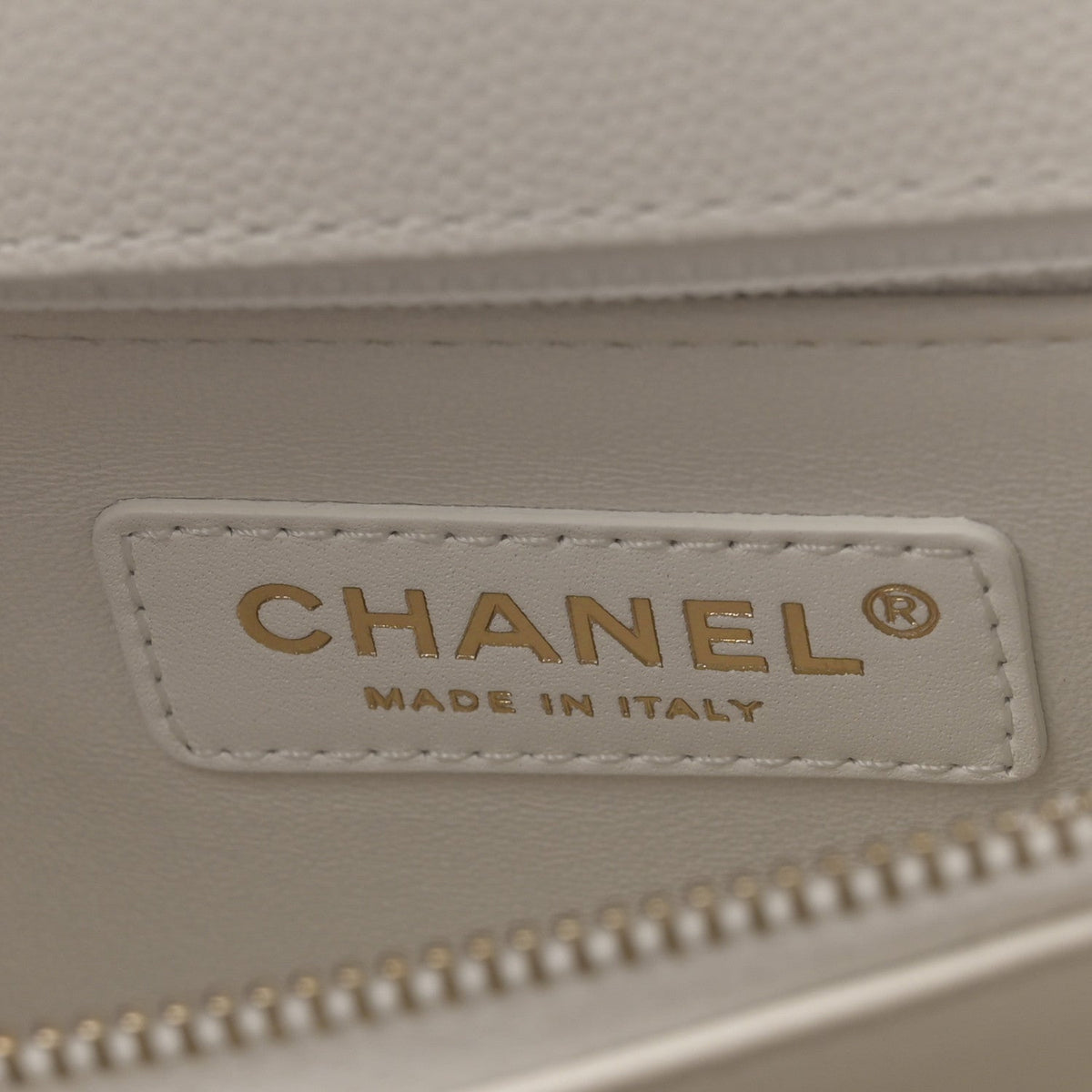 Caviar Quilted Small Coco Handle Flap White