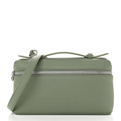 Grained Calfskin L19 Extra Pocket Pouch Sage Brush Leaves