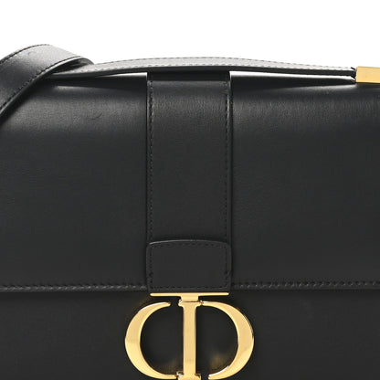 Smooth Calfskin 30 Montaigne Flap Bag Black
