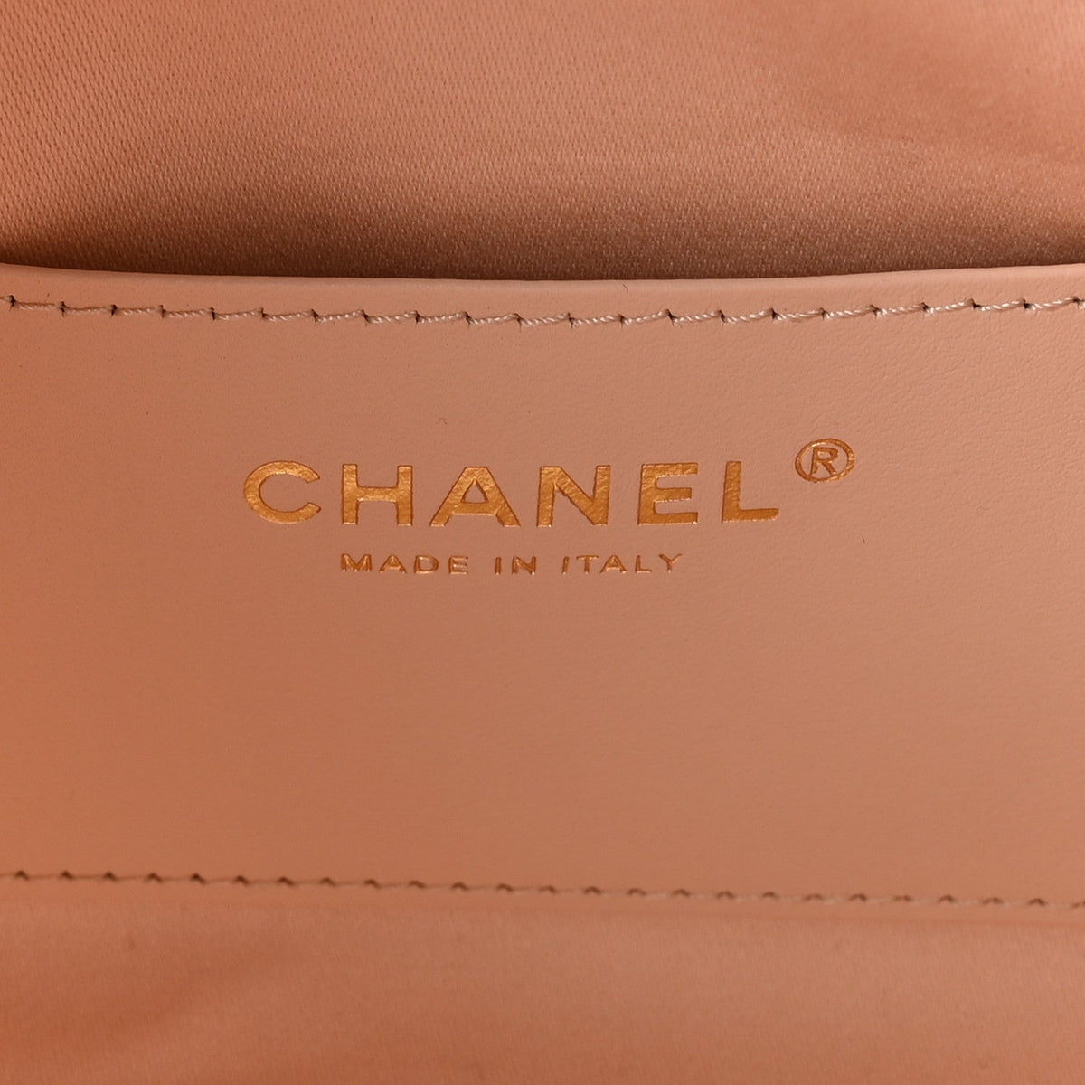 Metallic Caviar Quilted Mini Chanel 25 Handbag Copper