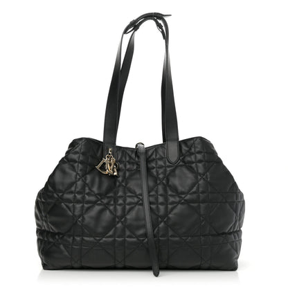 Calfskin Macrocannage Large Toujours Black