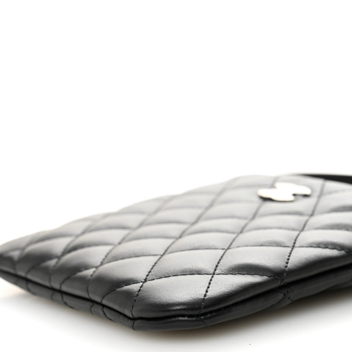 Lambskin Quilted Uniform Crossbody Bag Black