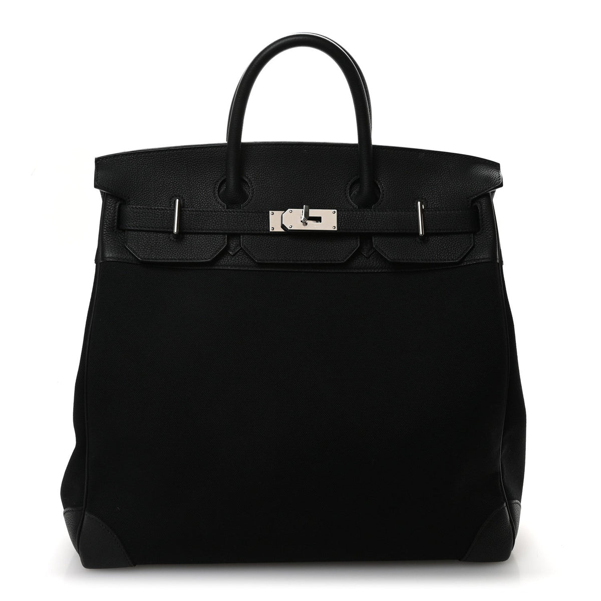 Togo Toile HAC Travel Birkin 40 Black