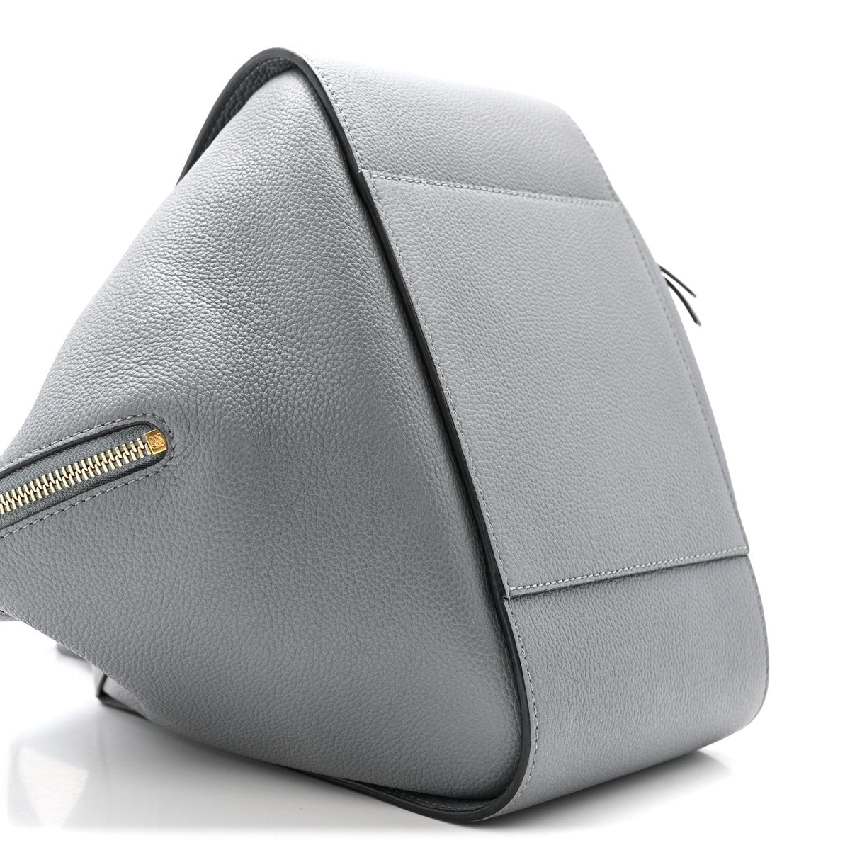 Grained Calfskin Small Hammock Shoulder Bag Asphalt