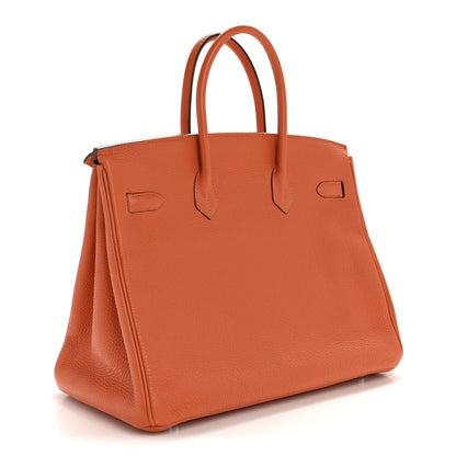 Togo Birkin 35 Orange