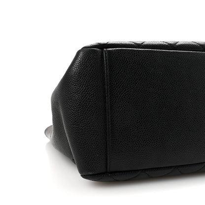 Caviar Quilted Grand Shopping Tote GST Black