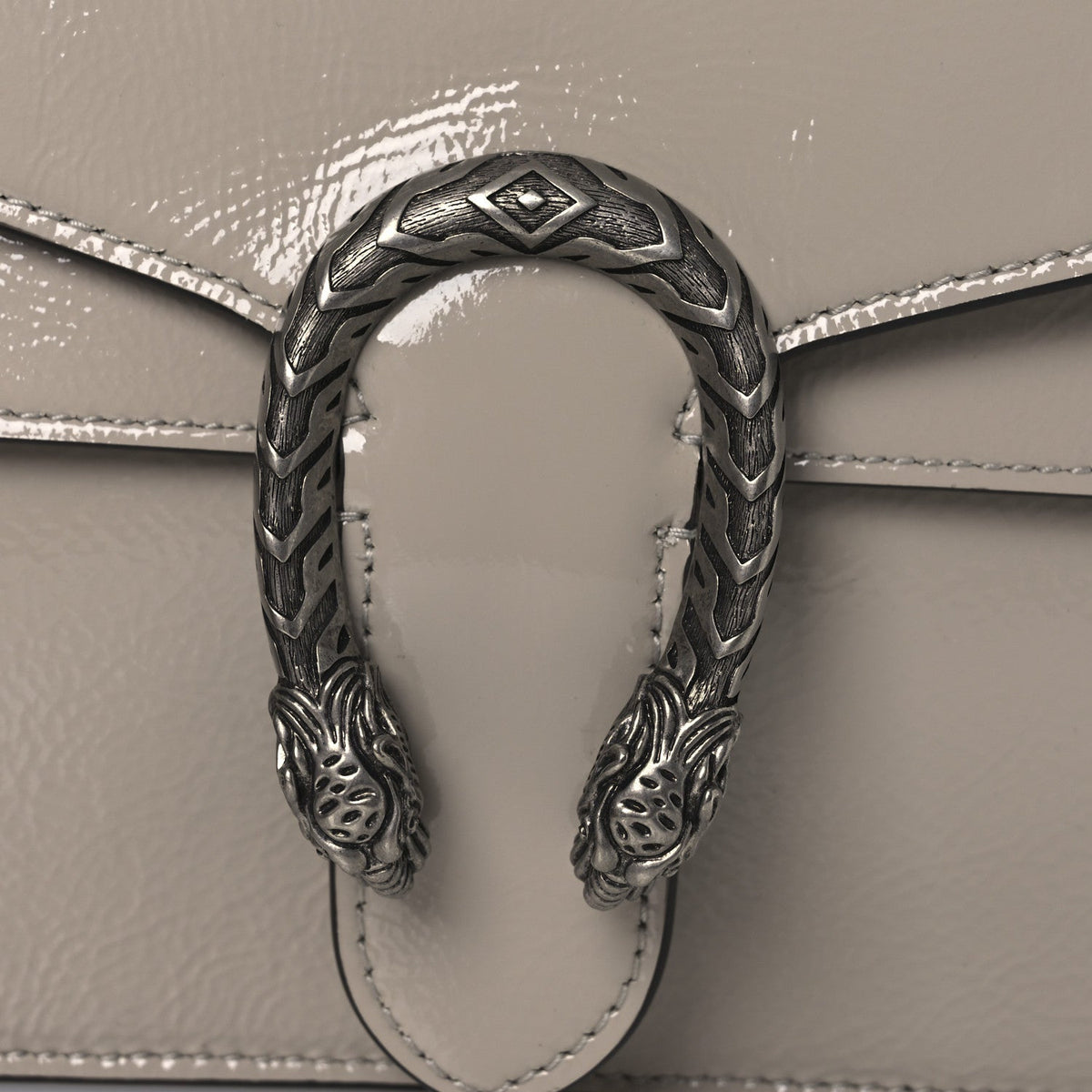 Crinkled Patent Small Dionysus Top Handle Bag Sphinx