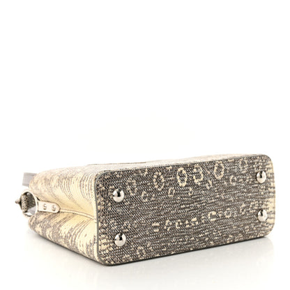 Lizard Mini Capucines Argento