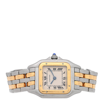 Stainless Steel 18K Yellow Gold 22mm Panthere Quartz Watch