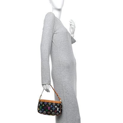 Monogram Multicolor Pochette Accessories Black