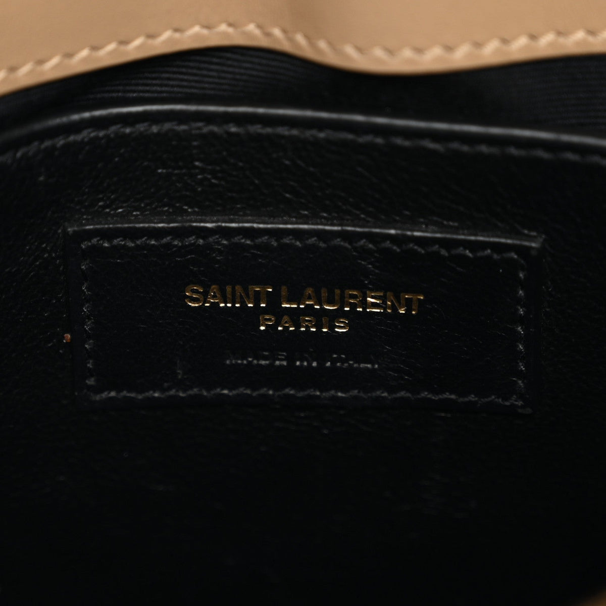 Calfskin Y Quilted Monogram Small Loulou Chain Satchel Dark Beige