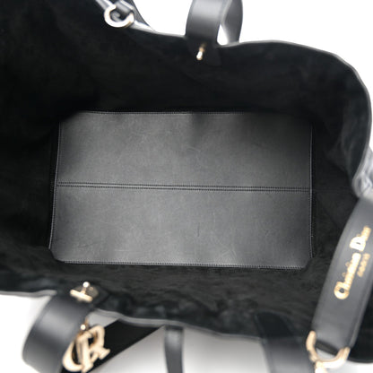 Calfskin Macrocannage Large Toujours Black