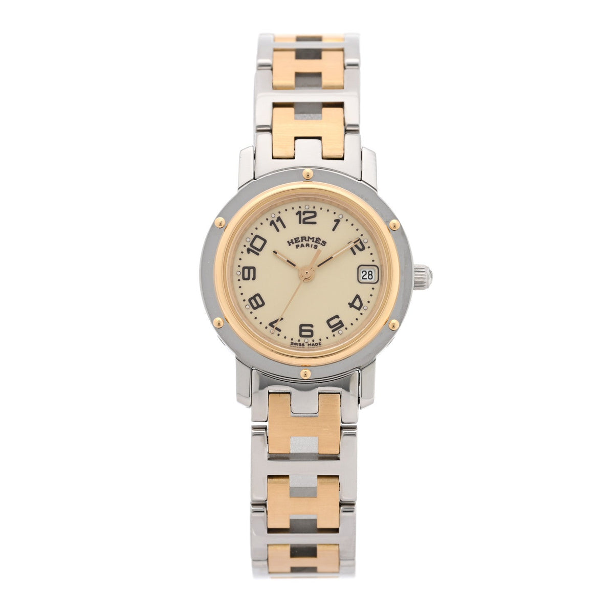 Stainless Steel 24mm Clipper Quartz Watch Gold
