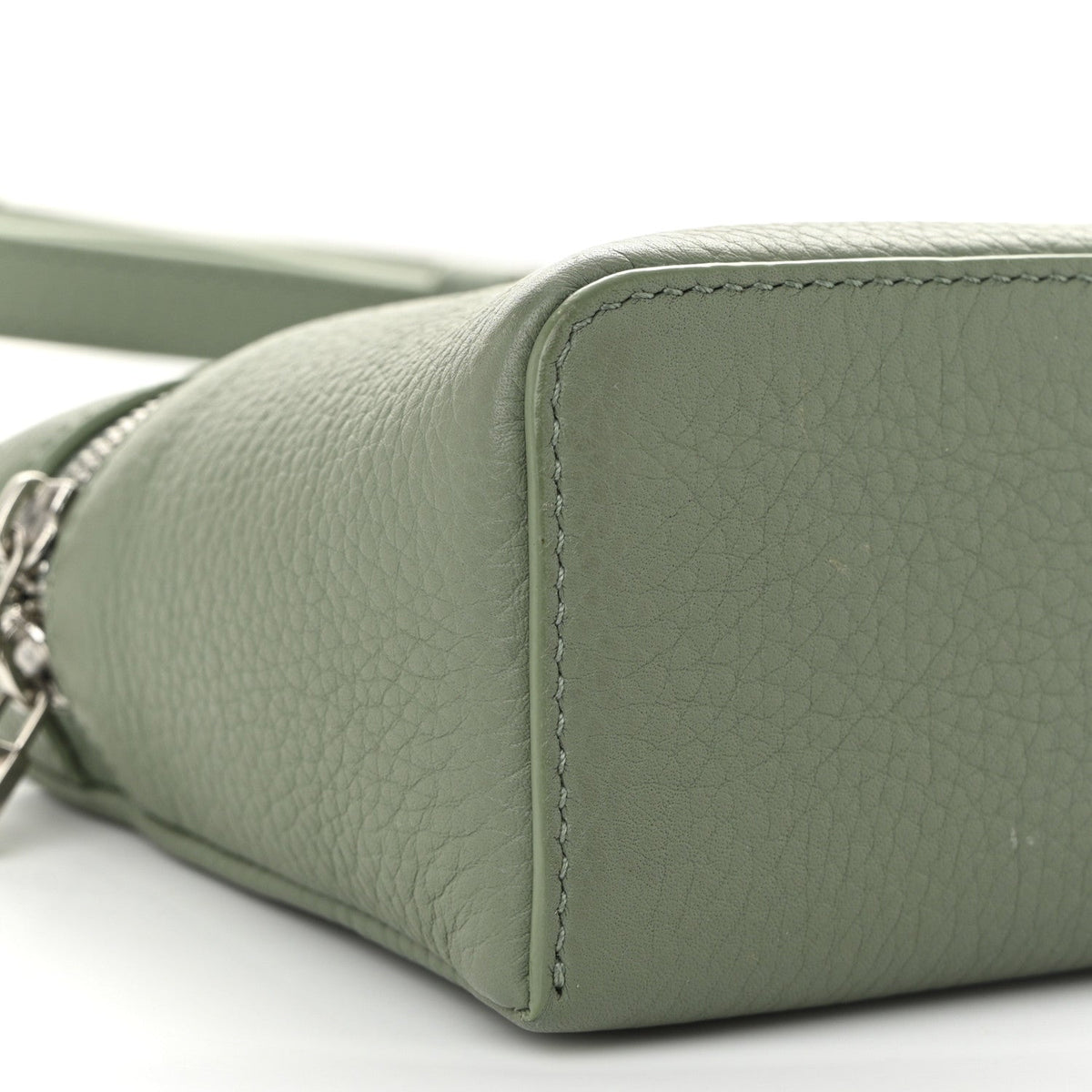 Grained Calfskin L19 Extra Pocket Pouch Sage Brush Leaves