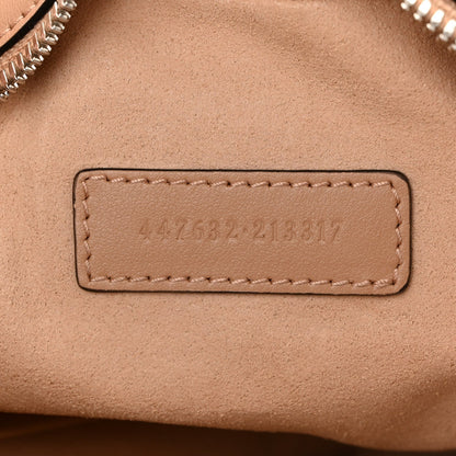 Calfskin Matelasse Aria Small GG Marmont Chain Shoulder Bag Camelia