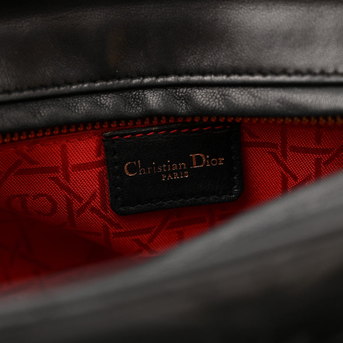 Lambskin Cannage Medium Lady Dior Black
