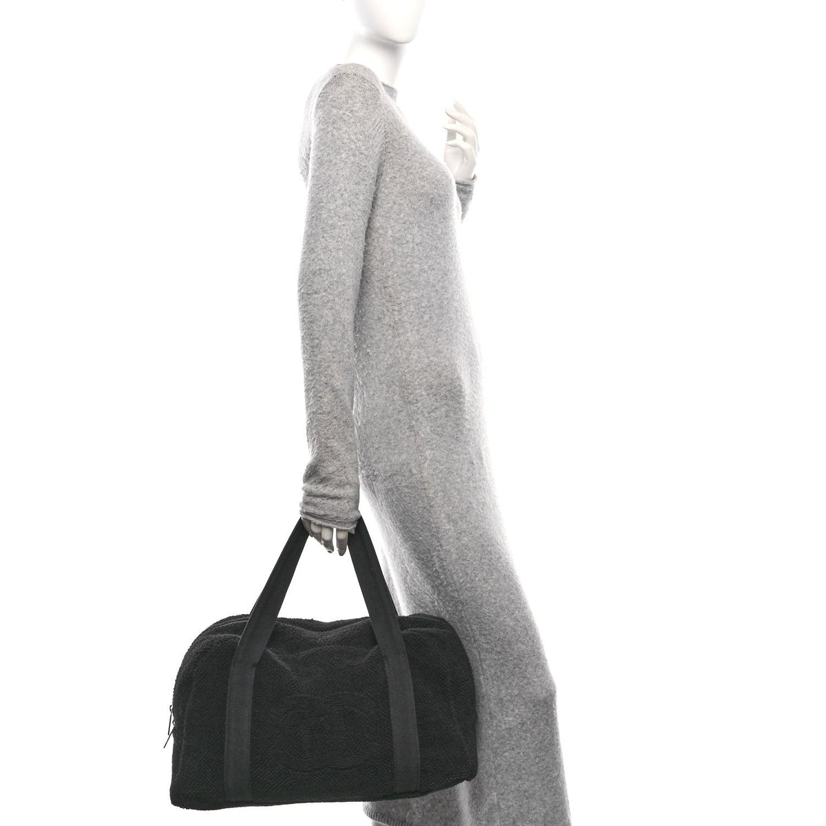 Terry Cotton CC Beach Duffel Towel Set Black