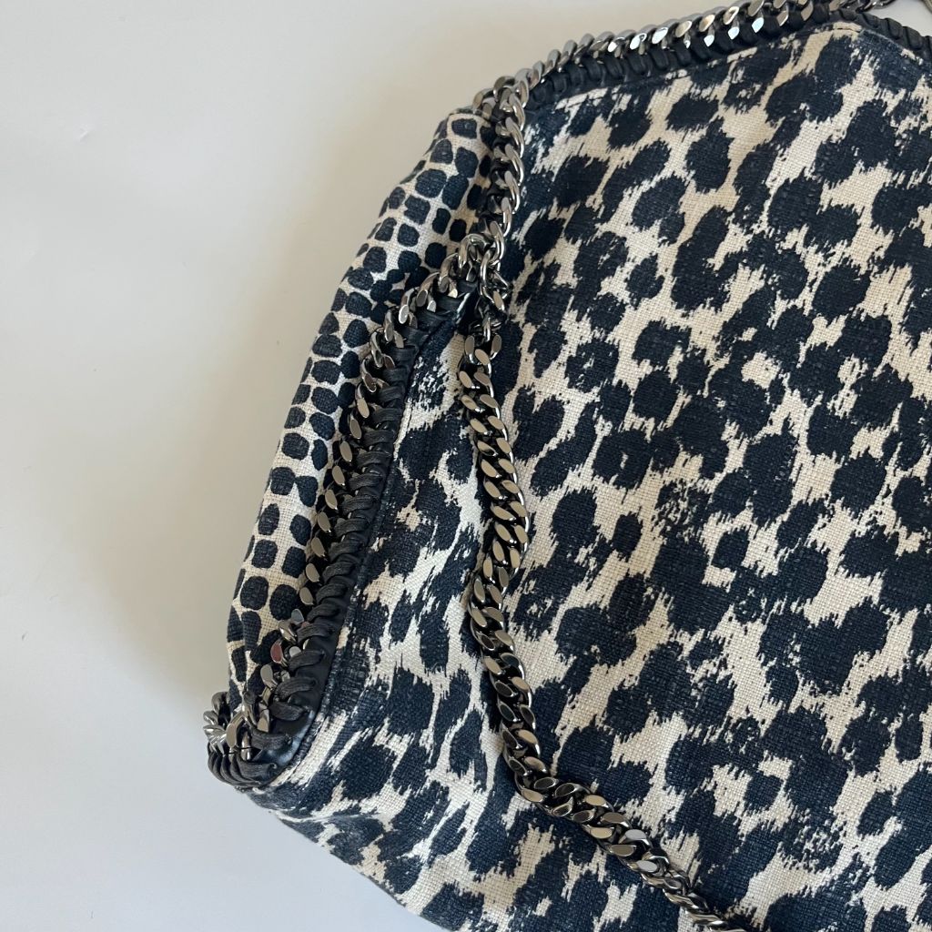 Stella McCartney animal fabric print large fallabela shoulder bag